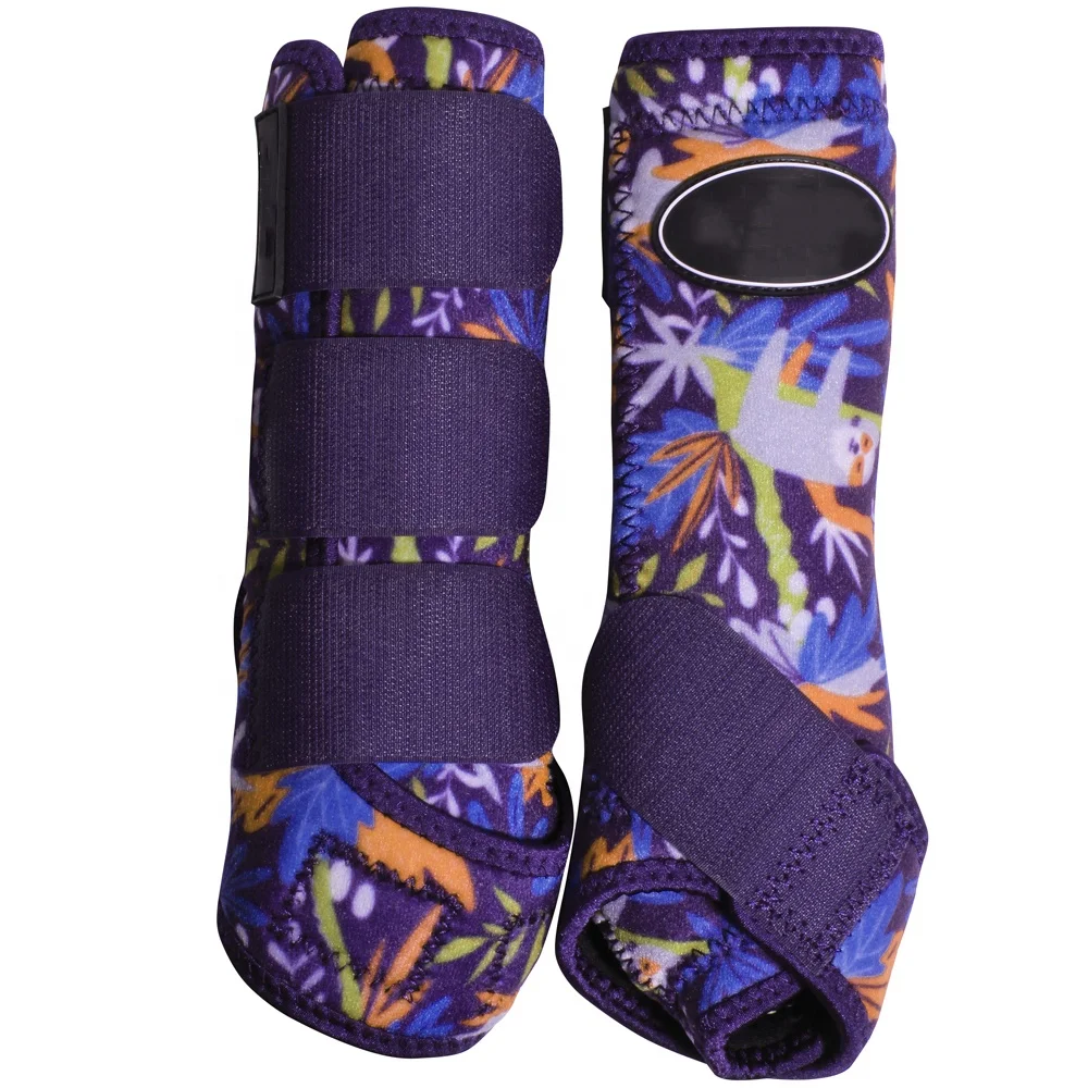 Сапоги из неопрена Rekhi для лошадей с индивидуальным цифровым художественным произведением на ваш выбор набор 2