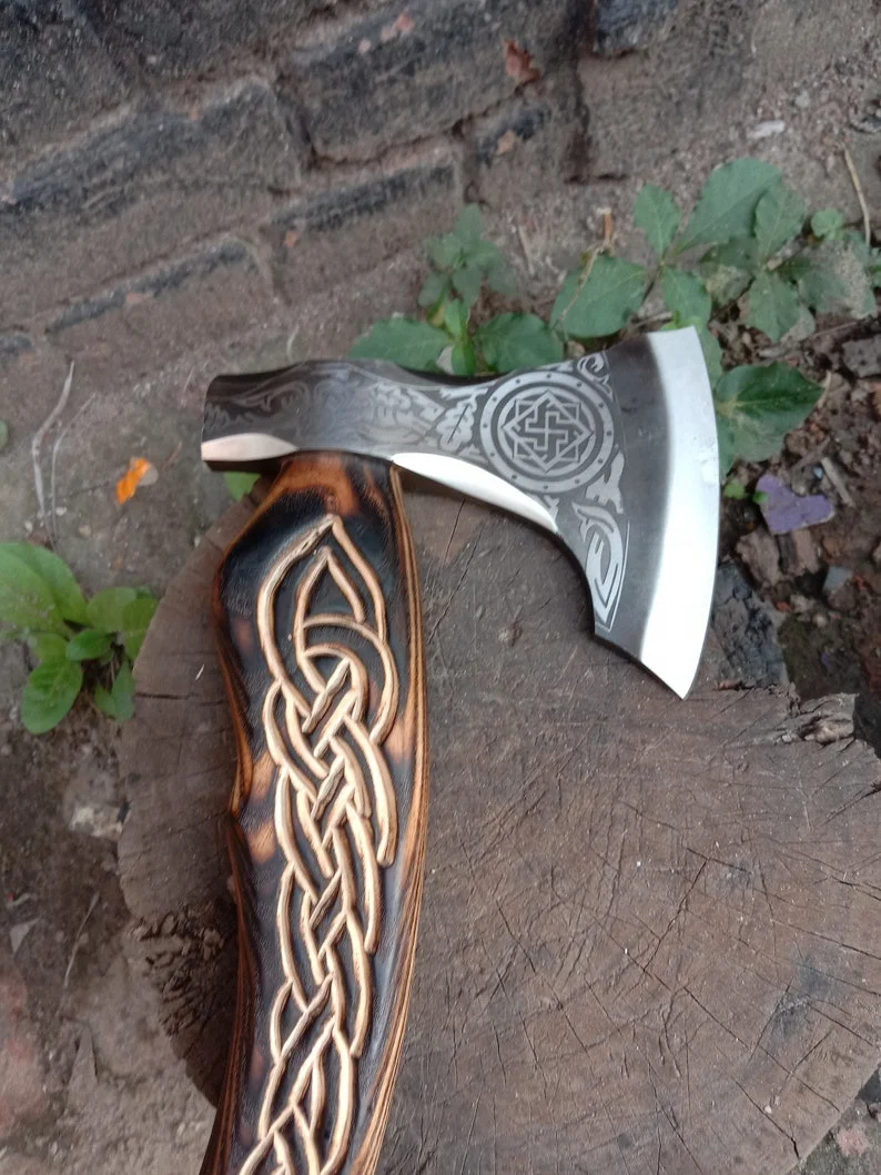 Wholesale Quality Handmade High Carbon Steel Axe Head Viking Axe Hatchet Axes Hatchets Carbon Steel