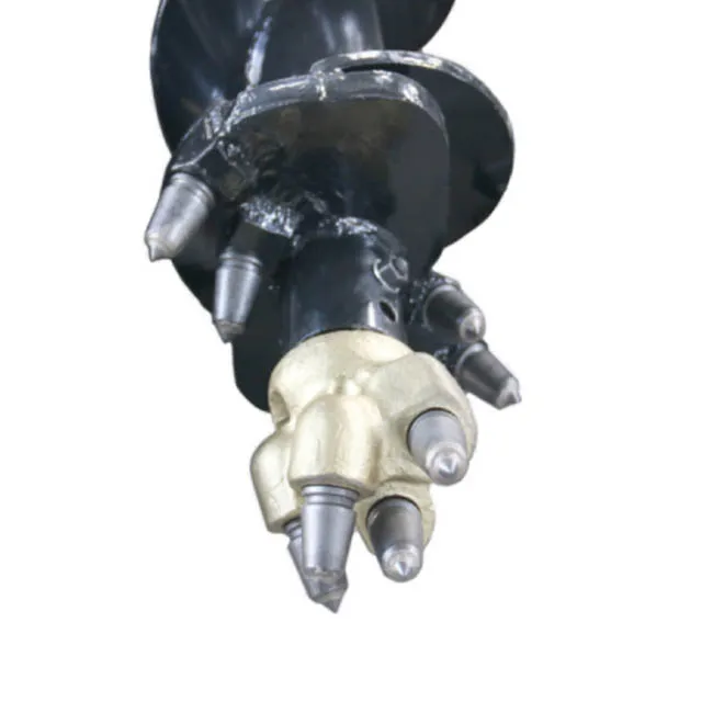 Hex Driver Auger Bits Earth Rock with Carbide Bullet Teeth