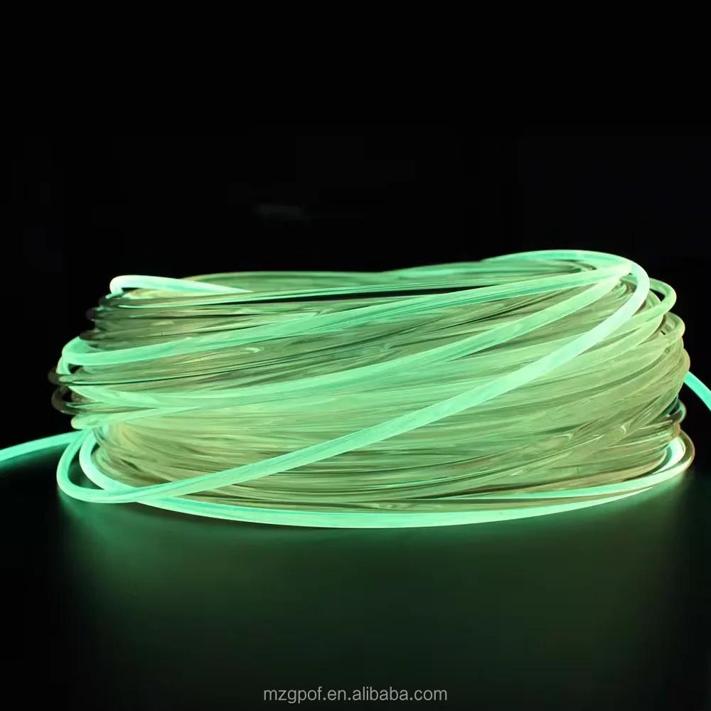 100 Meter Fiber Optical Cable 8 Mm Diameter Solid Soft Side Glow Fiber  Highly Versatile Light Rgbw Color Changing