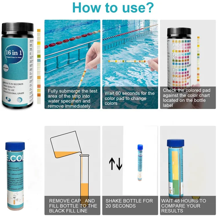 Реагентные полоски 17 в 1 для производства воды Китае