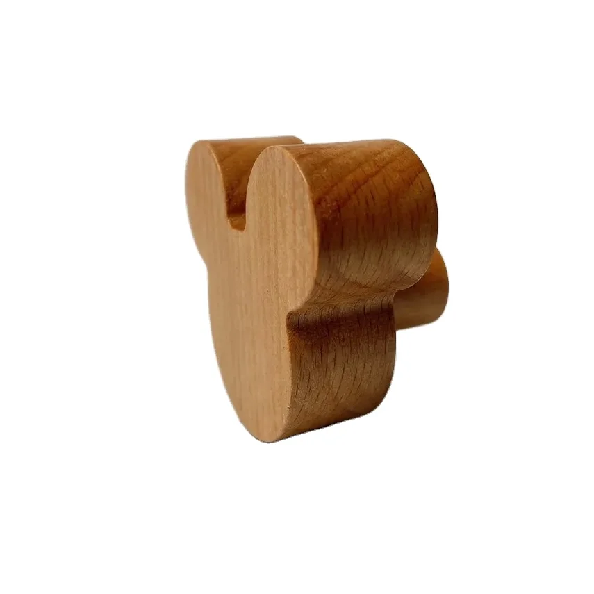 Natural wooden elegant knob pull cabinet drawer for home dresser door cabinet furniture decorative kitchen wardrobe handle knobs