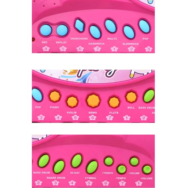 32 Key Kids Educational Piano Keyboard Toys Kids Music Electronic Plastic Toys Unisex Plastic ABS with microphone