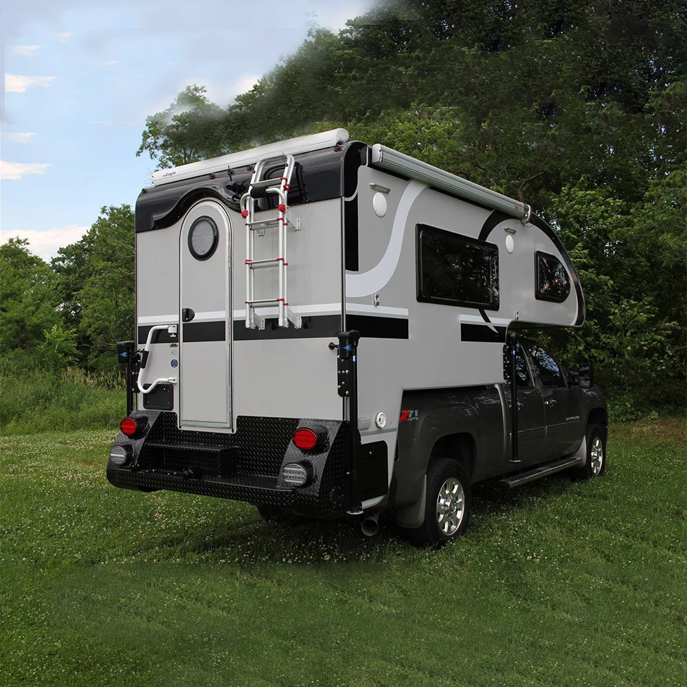 Top Tent Luxury High Quality 4x4 Ecoampor Truck Camper Fiberglass Shell Expanded Space