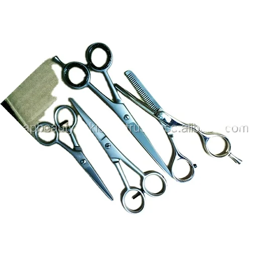 ASAPASAP sustainable  440-c cr-13 Stainless steel Dog Grooming shark blades Curved blades hair trimming straight shear scissors