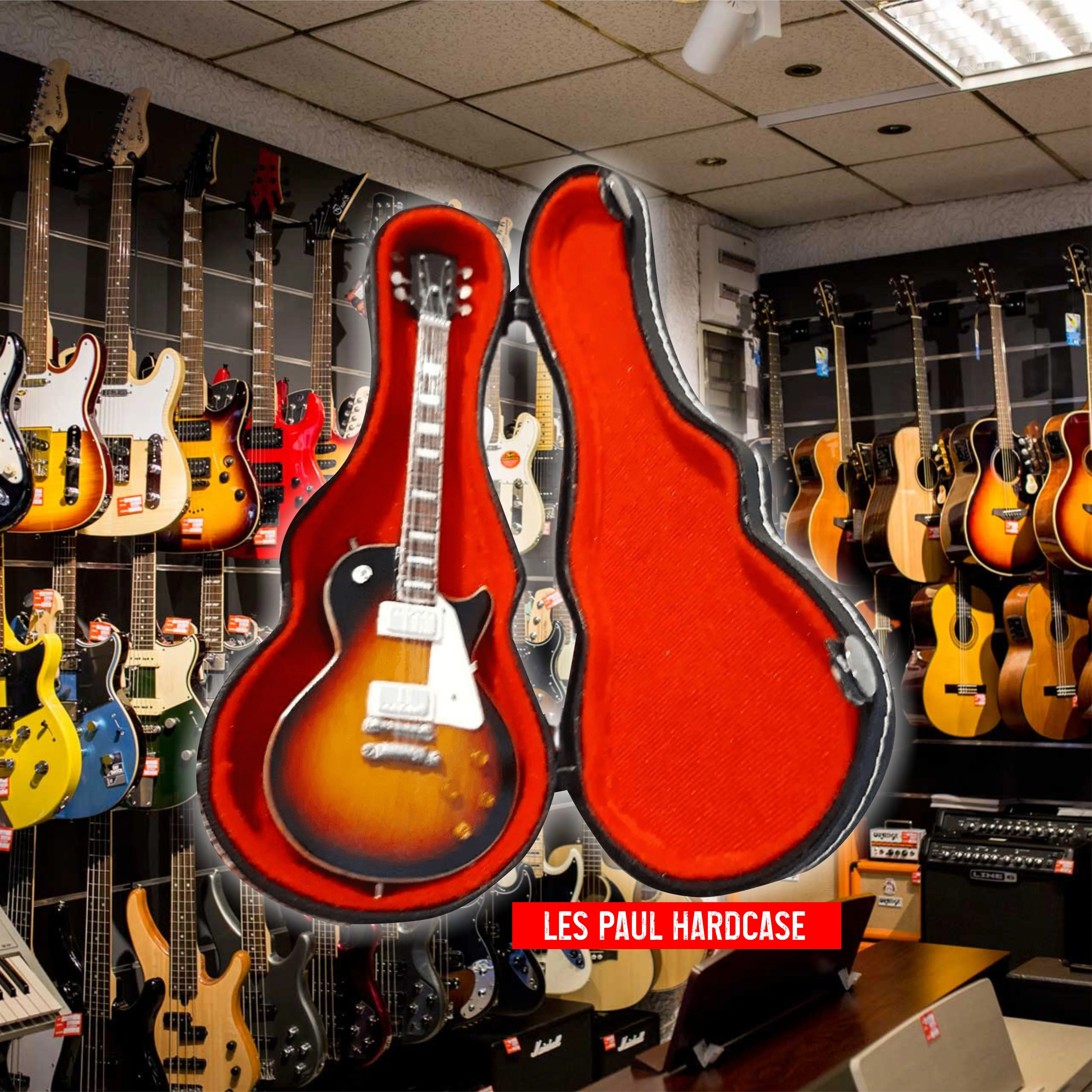 Miniature Hardcase Les Paul Miniature Guitar Lespaul Exclusive 25 cm