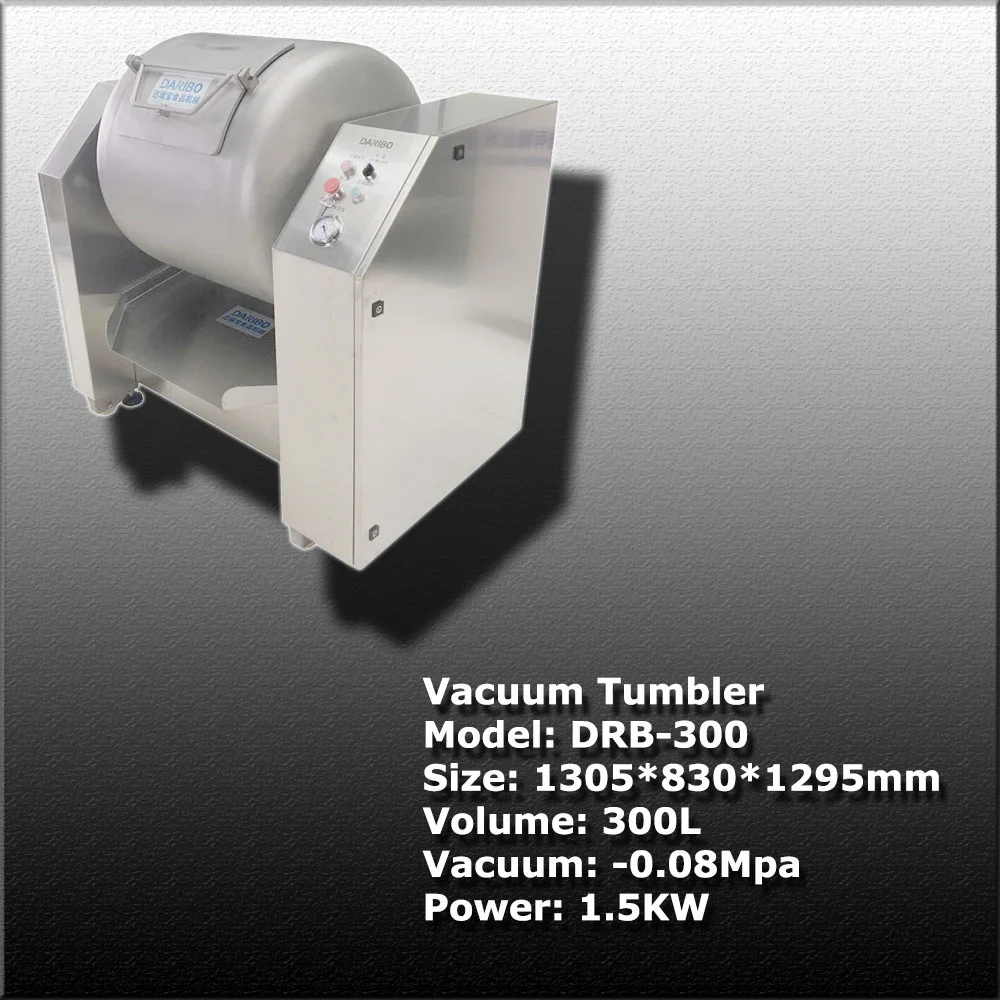 Automatic Commercial 300L Capacity Chicken Meat Vacuum Tumbler Machine Easy to Clean