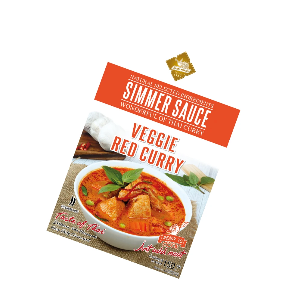 Red Curry Sauce 150g - Instant Meal Hot Seller from Thailand High Quality