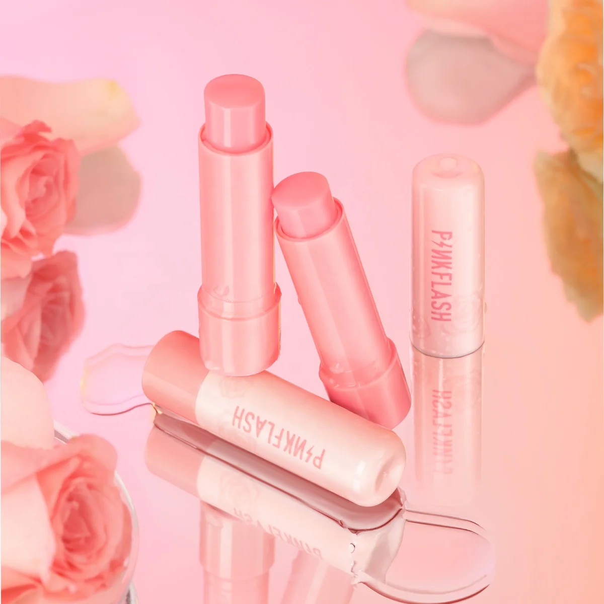 PINKFLASH PF-L03 Winter Lip Care Product Cute Lip Balm Moisturizing Pink Lips Balm