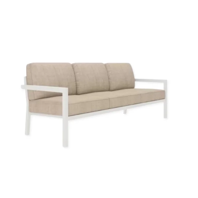 New Design Patio sofa three seat aluminum seating garden furniture living room sectional soft and premium fabric