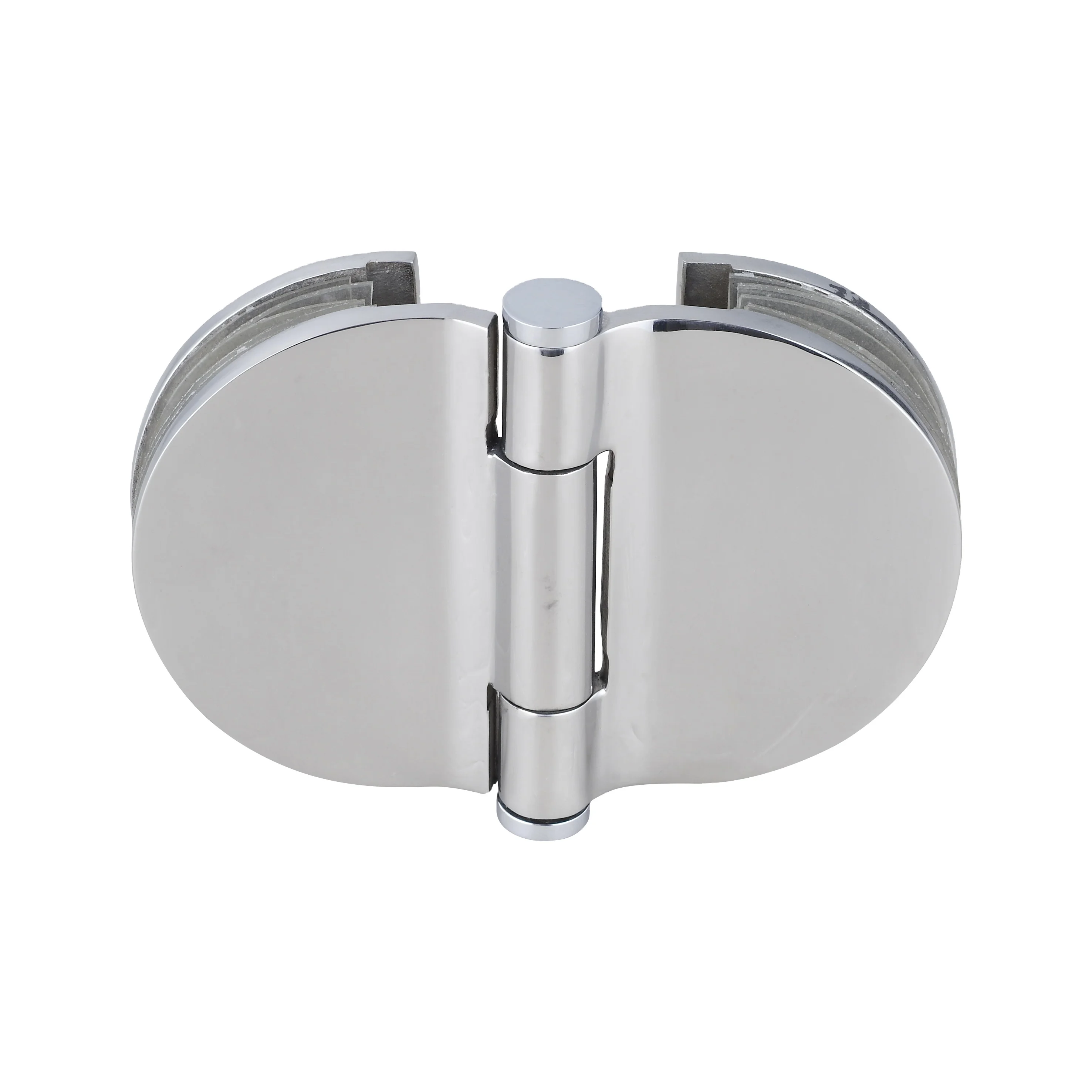 Modern 180 Degree Glass Door Hinges round Shape Brass Material