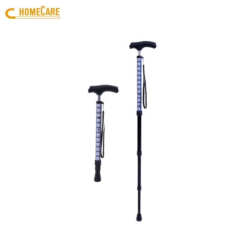 OEM rubber tip retractable pocket walking stick
