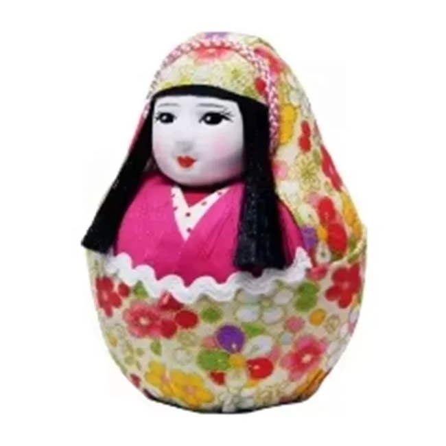 Made in Japan Ehime Traditional Doll Hime-Daruma Ivory Version Daruma Doll for Adult Decoration Hot Selling Products 2024