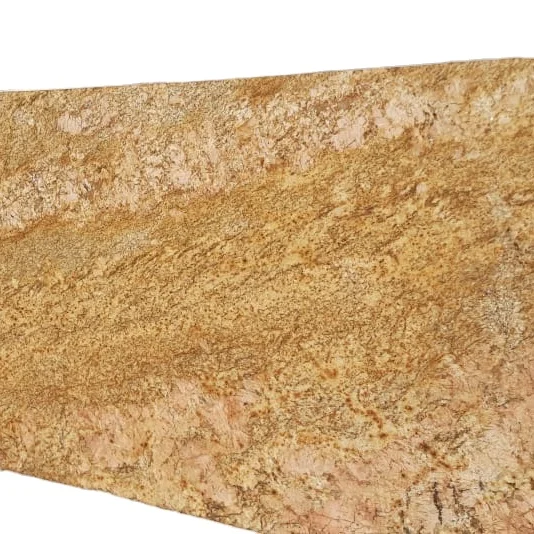 
Imperial Gold Granite cutter slab tile premium material Brushed Flamed Leather Antique Finish 