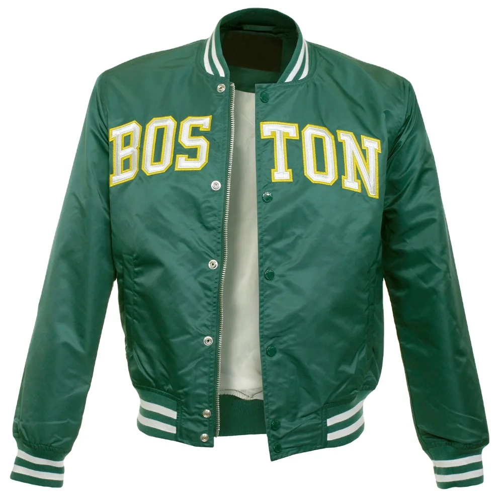 2022 Custom Luxury Brand Varsity Silk Bomber Jackets Men Raglan Zip Up Baseball Satin Jacket