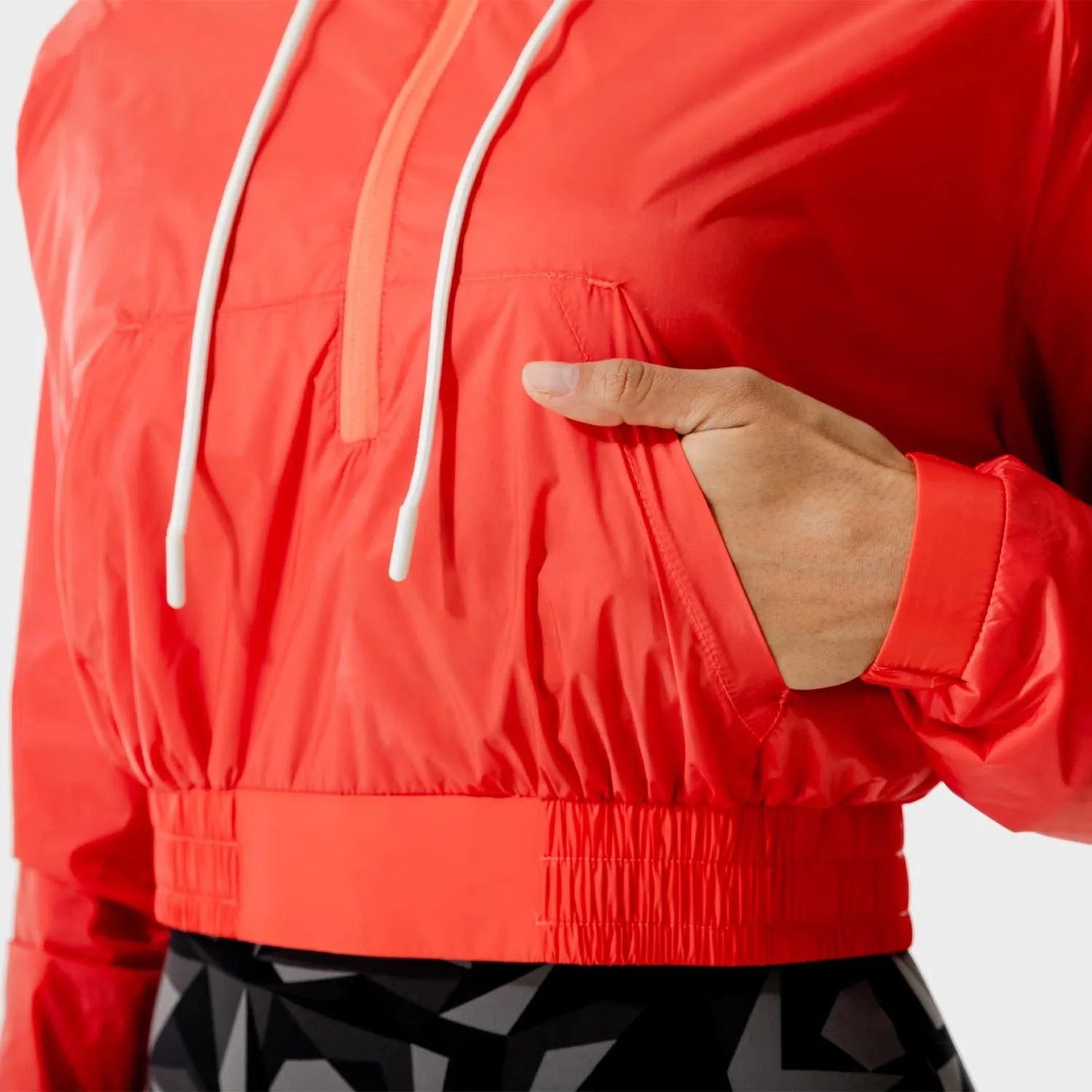 New fashion Breathable Super Soft Casual Oversize Crop Top Long Sleeve polyester half zip Hoodies For Women