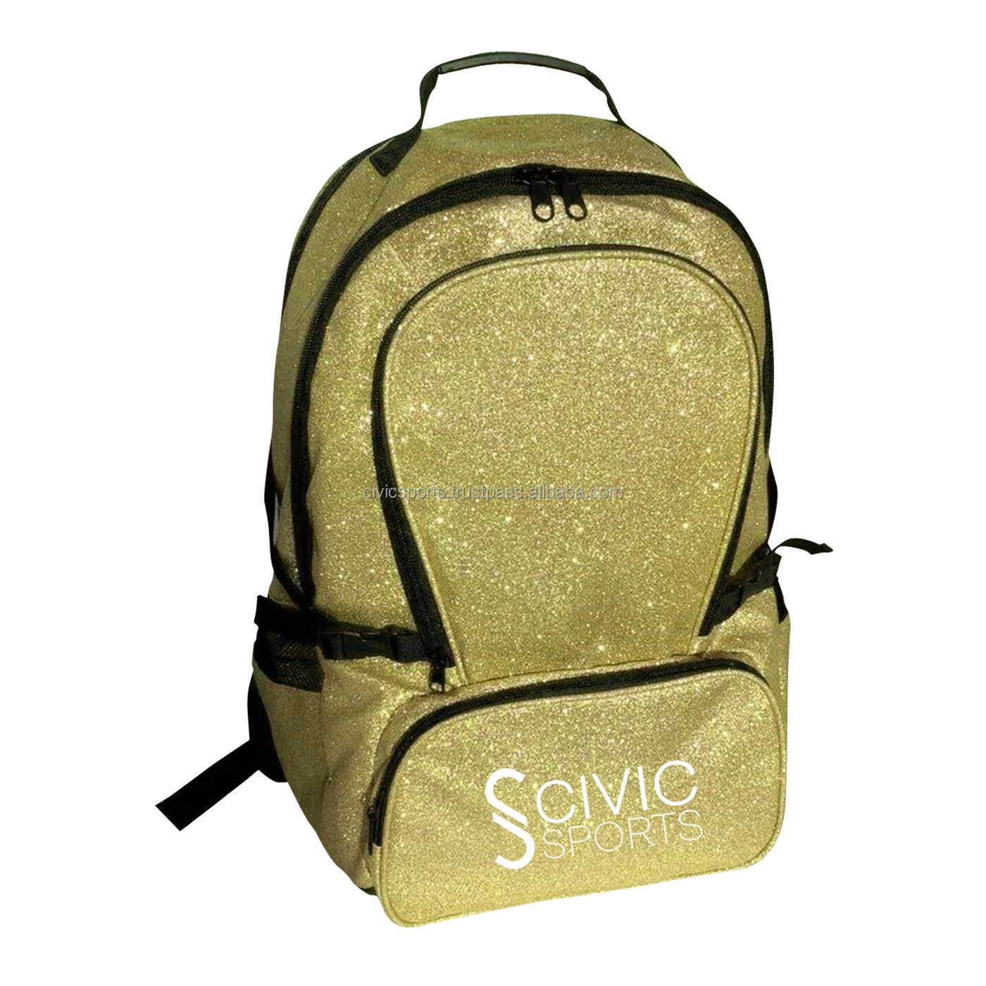 Glitter Unicorn Backpack for Teenage Girls Shiny Backpack With High Quality Waterproof  Fabric Custom Cheerleading Backpack