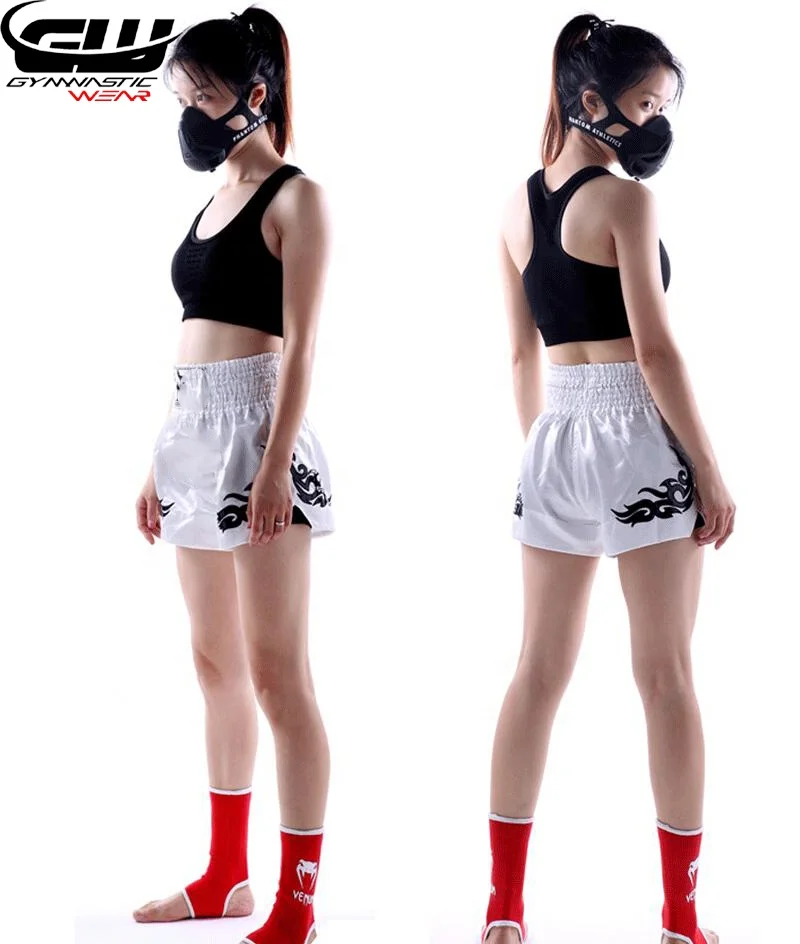 2022 Women  Kick Boxing Mma Muay Thai Shorts Kids Fight Grappling Trunk