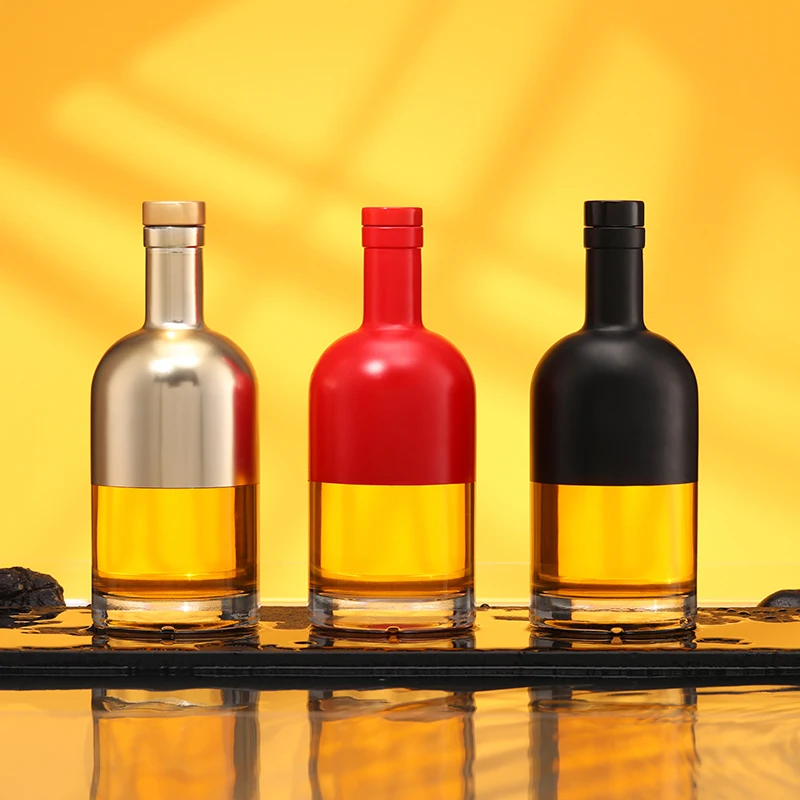 700ml vodka decal red label beverage whisky juice 750ml bottle customized 1 liter whisky glass bottles