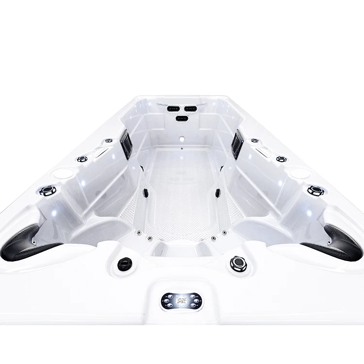 Family Funny Hydrotherapy Swim Spa Above Ground Endless Pool Spa Hot Tub Pool with 3 setas