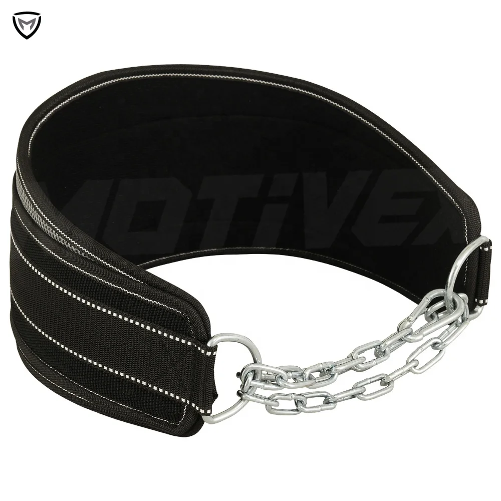 Dipping Belts Neoprene Iron Chain Weight Lifting Belt Fitness Accessories Back Support Custom Weightlifting Training Dip Belts