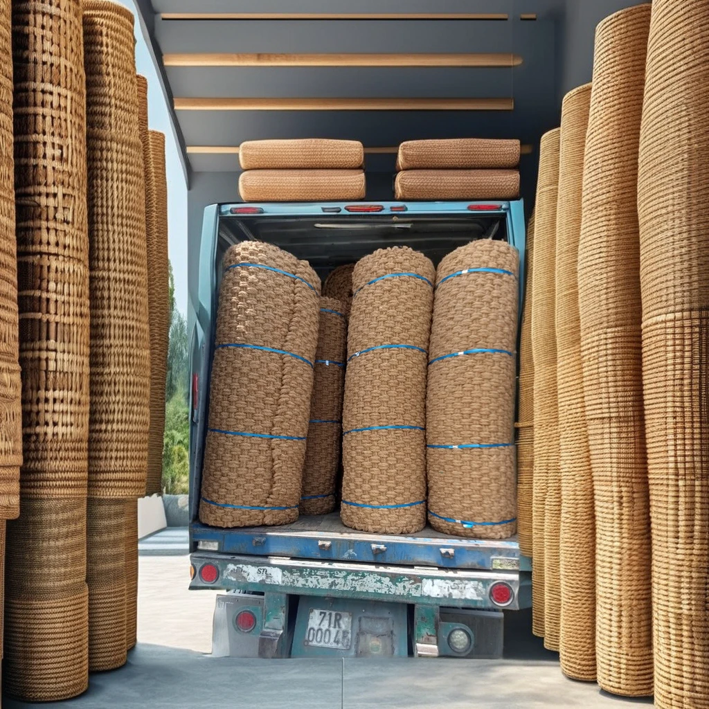 Premium quality ECO Friendly Coconut coir matting roll from Vietnam for outdoor paving Size 1*1m , thickness 35mm 100% natural