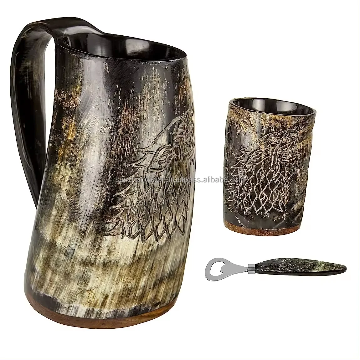 new design best quality Viking Drinking Horn Beer Mug Drinking Horn Mug