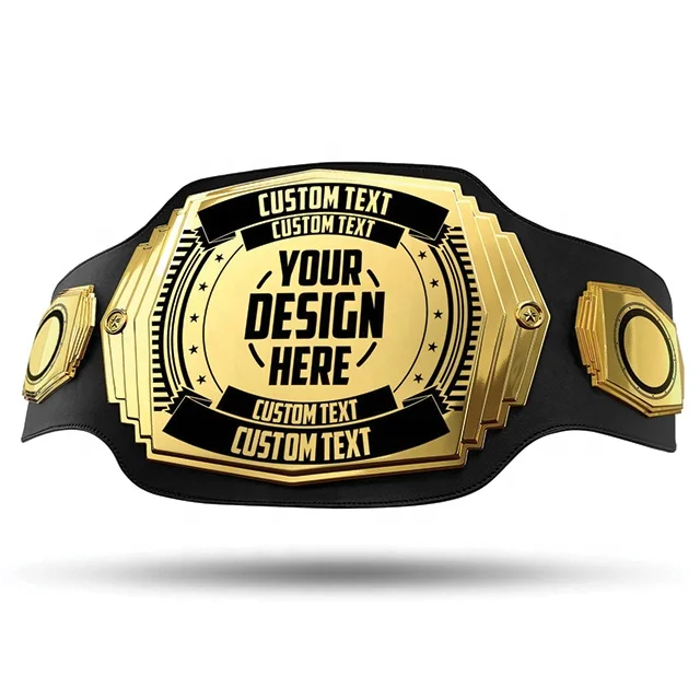High Quality Custom World Championship Belt Boxing MMA Belts Wholesale New Customized Style Leather Championship Belts