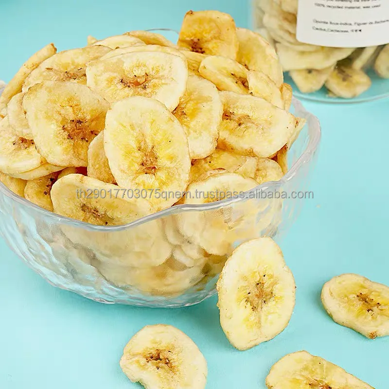 Healthy Snack and Top Quality Premium Grade 100% Natural Banana Chips From Thailand