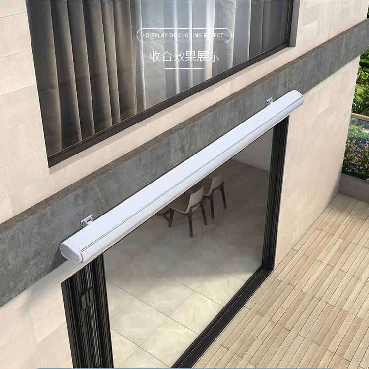 Sound Proof Awning Manually Operated Awning For Rain Canopy Retractable Sunshade Shelter Shades Remote Control Awning