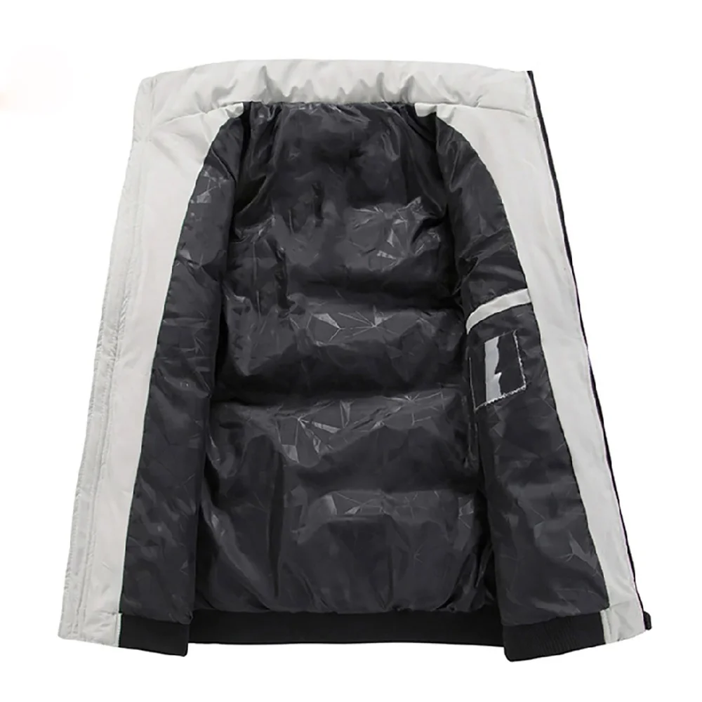 Mens Winter Jackets Coats Outerwear Clothing Decoded Hooded Puffer Black Puffer Jacket Men Thick Warm Male Coat