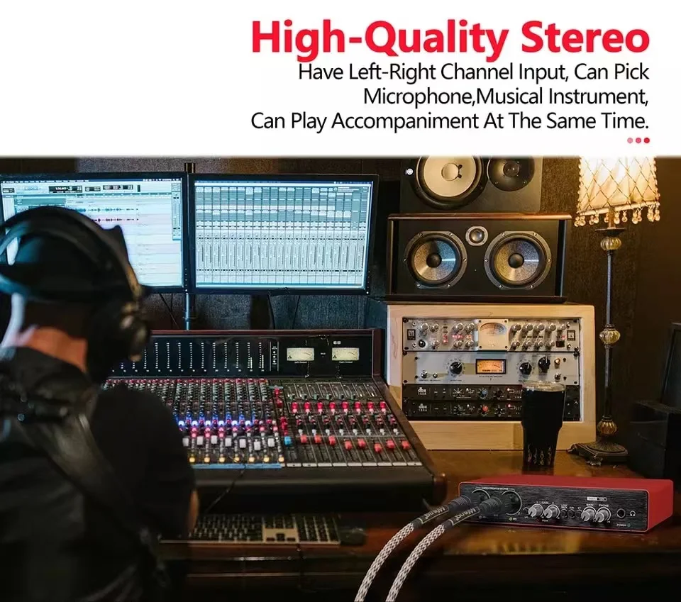 2i2 3rd gen music studio recording sound equipment professional USB Sound cards audio interface