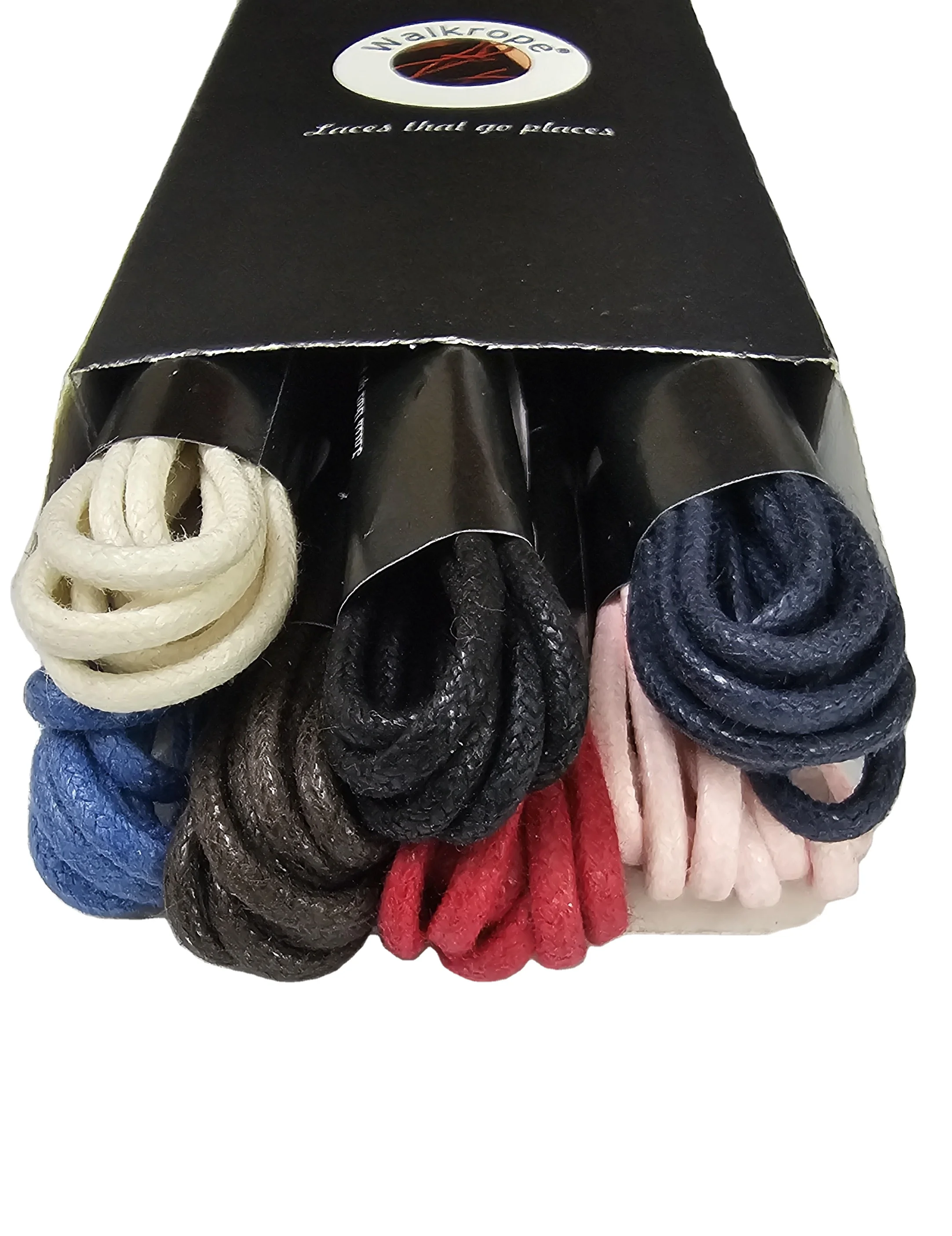 Multi-colored round wax shoelace for men leather shoe laces