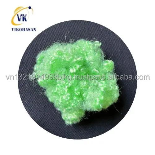 100% Recycled polyester fiber from bottle flake by largest Vietnam Manufacturer  for stuffing pillow toys sofa furniture cushion