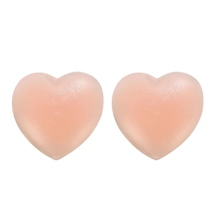 Fashion fake breast silicone bra insert with nipple