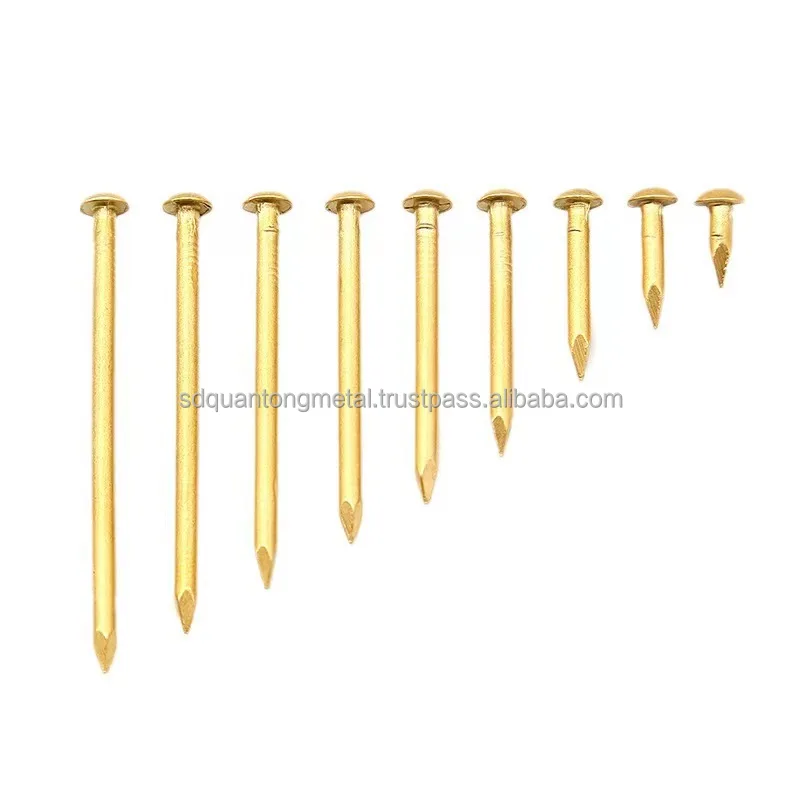 8mm Brass Cross Flat Head Wood Screw Copper Chipboard Nails copper nails for sale