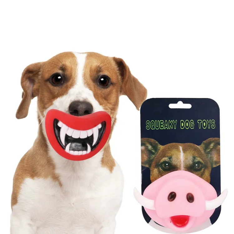 Halloween Squeak Chewing Funny Teeth Pig Nose Joke Prank Custom Vinyl Toy Pet Teething Toys For Halloween Toy