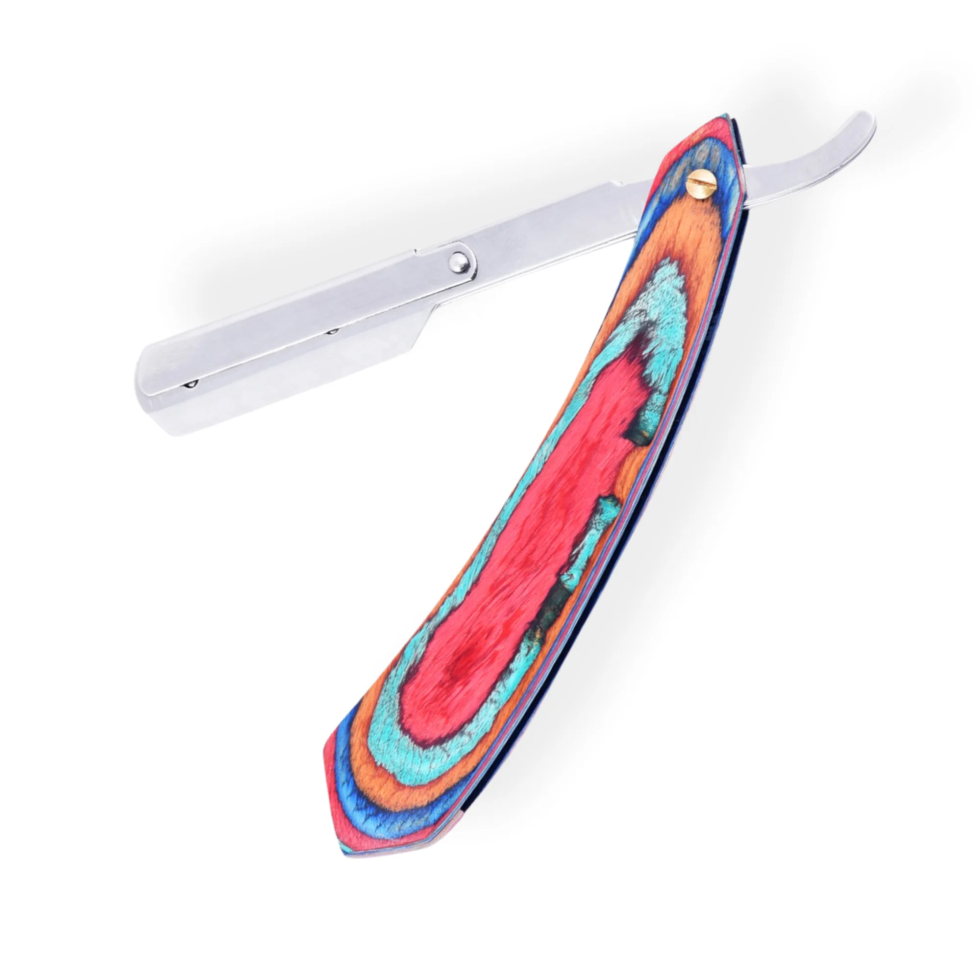 Высококачественная одноразовая прямая бритва с деревянной ручкой индивидуальная упаковка для бритья волос бикини или тела