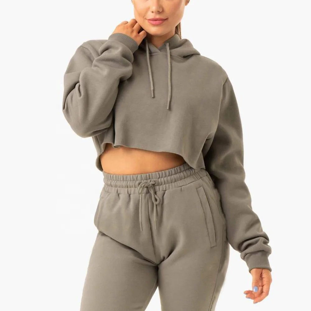 Apparel Design Services for Women Crop Top Hoodie