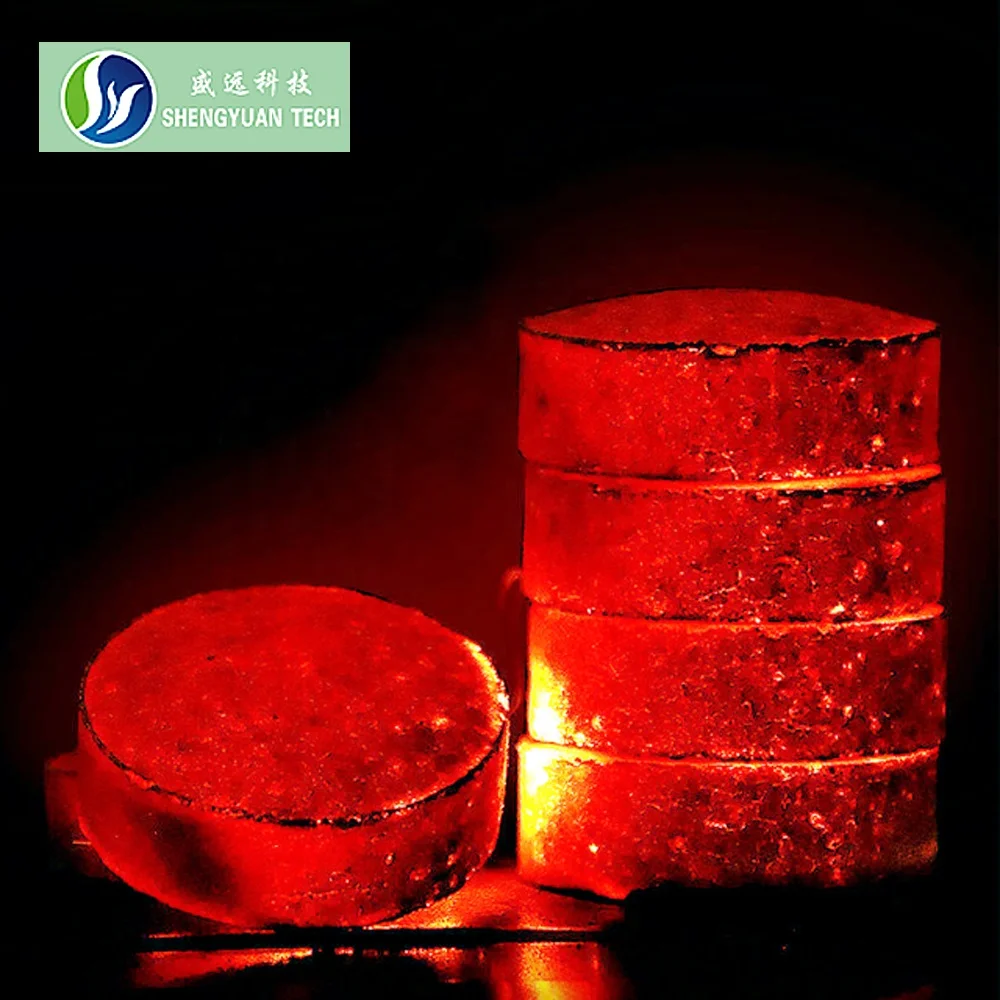 2023 Hot selling Hight quality Round Fast lighting Smokeless Odorless Long burning time Natural wood charcoal for hookah shisha