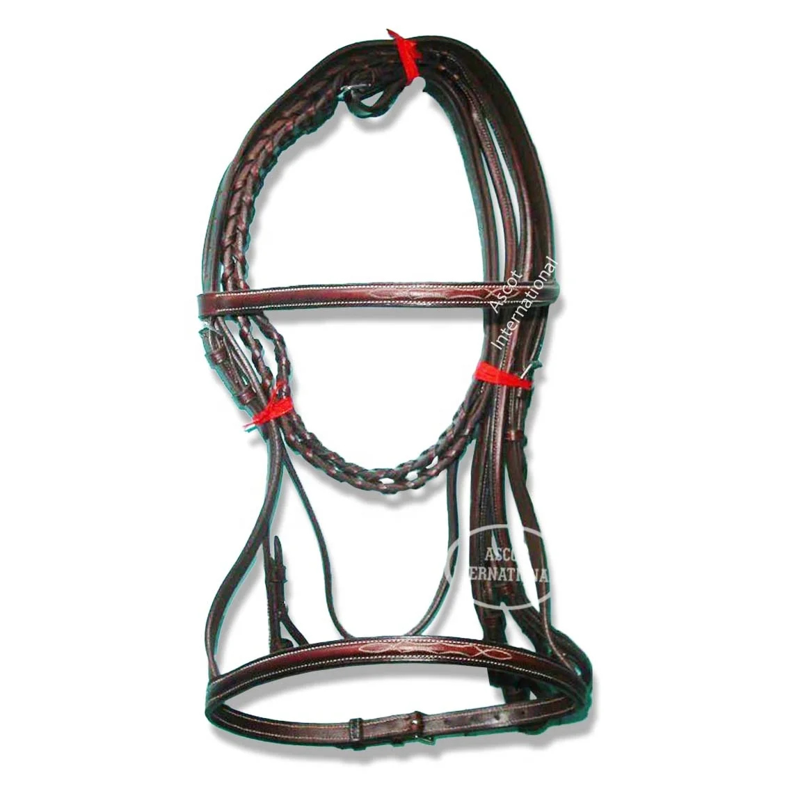 Top quality genuine Leather Horse Racing Bridle with matching reins premium fittings top Indian seller