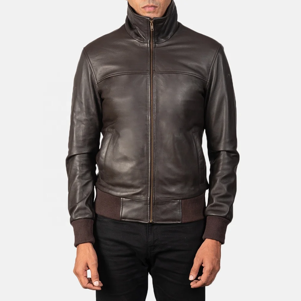 Jackets Pure Pakistan Leather Jacket For Men Cow Leather Made Customized Leather Fashion Men Bomber Jackets