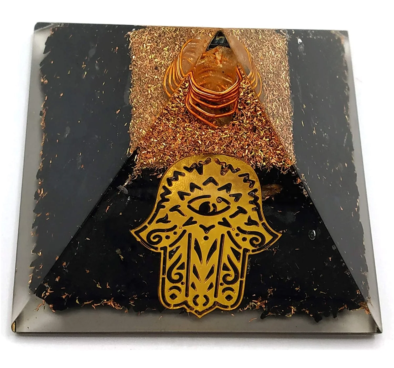 Natural Shungite Orgone Pyramid Orgone Energy Pyramid