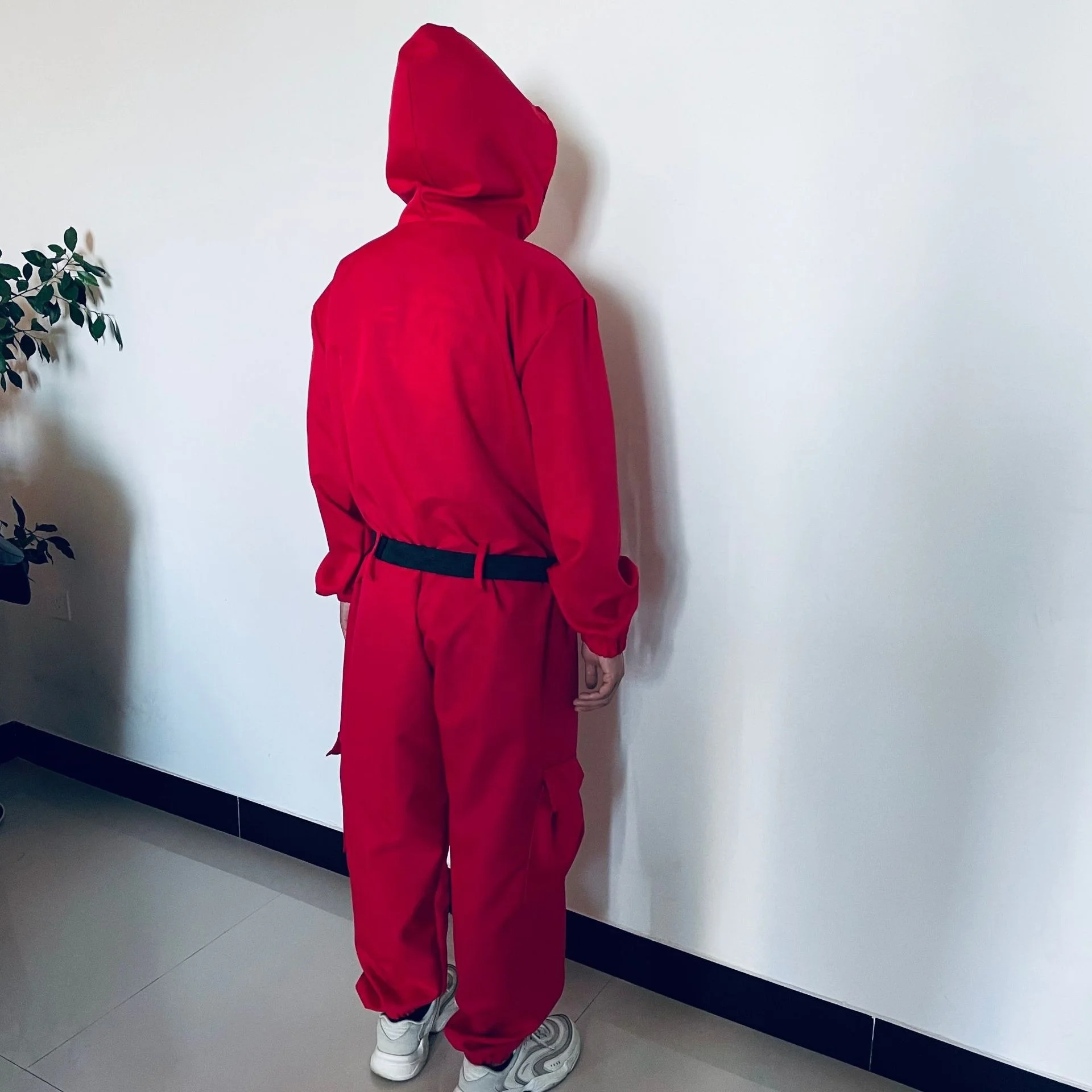 Корейский ТВ солдат вечеринка Хэллоуин костюмы Красный комбинезон кальмар игра набор