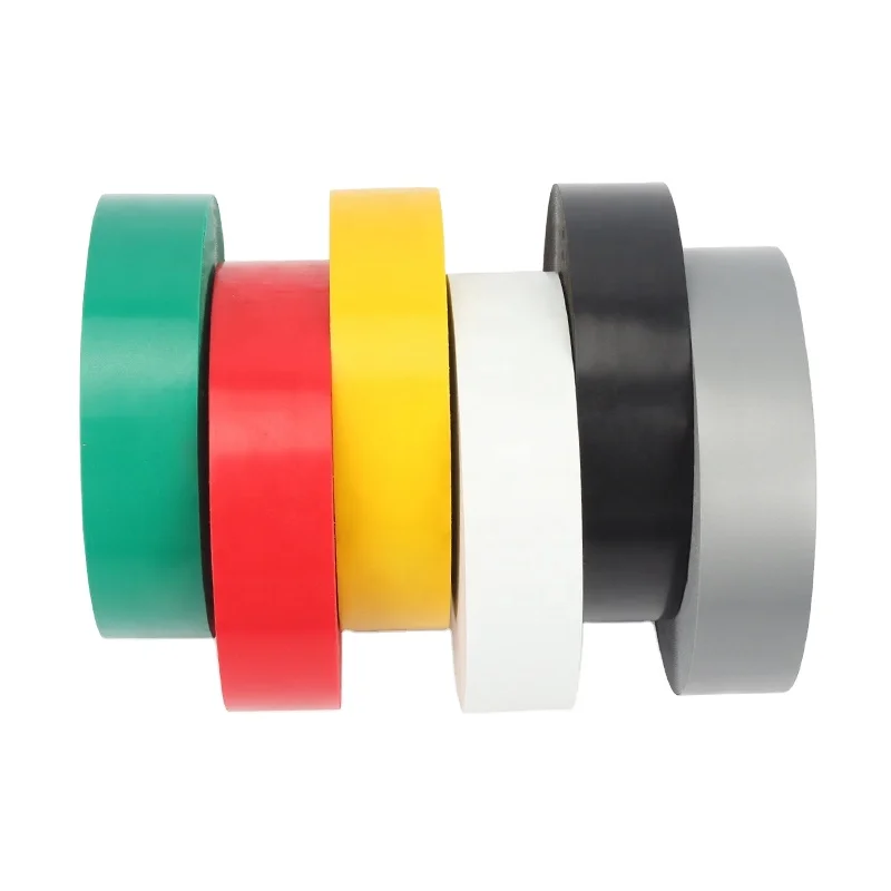Electric Single Sided PVC Tape Roll Waterproof Pressure Sensitive Adhesive for Masking and Warning PE Material