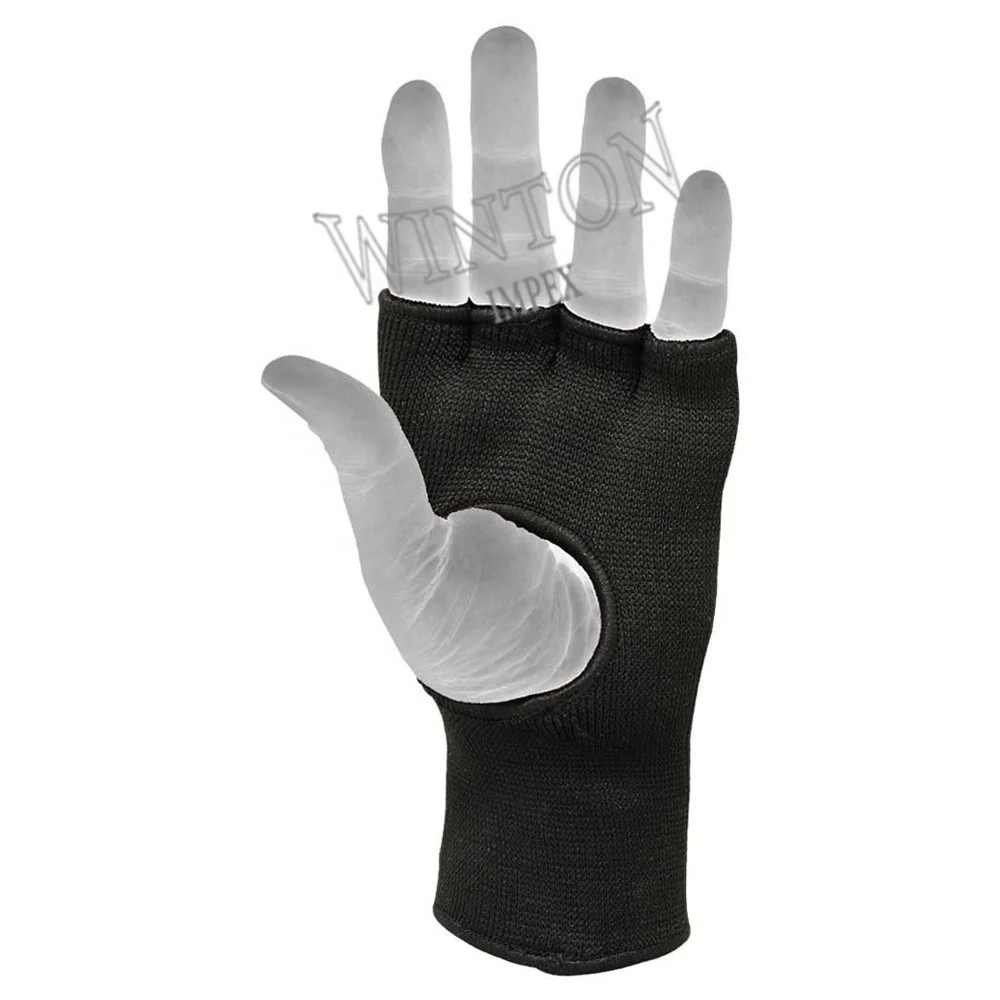 2021 OEM New Muay Thai MMA Stretch Inner Gel Gloves Best Style Custom Boxing Long Strap Inner Gloves By Winton Impex