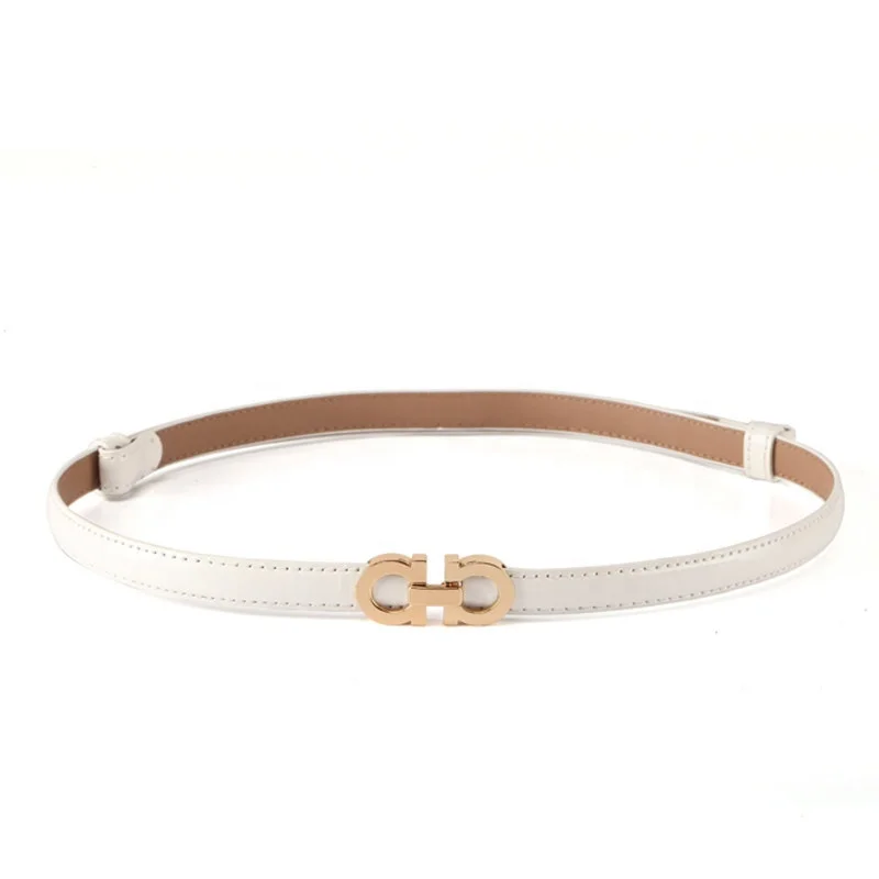 Ladies Genuine Leather Belt Fashion Exquisite Automatic Buckle Matching Clothes High Quality Belt