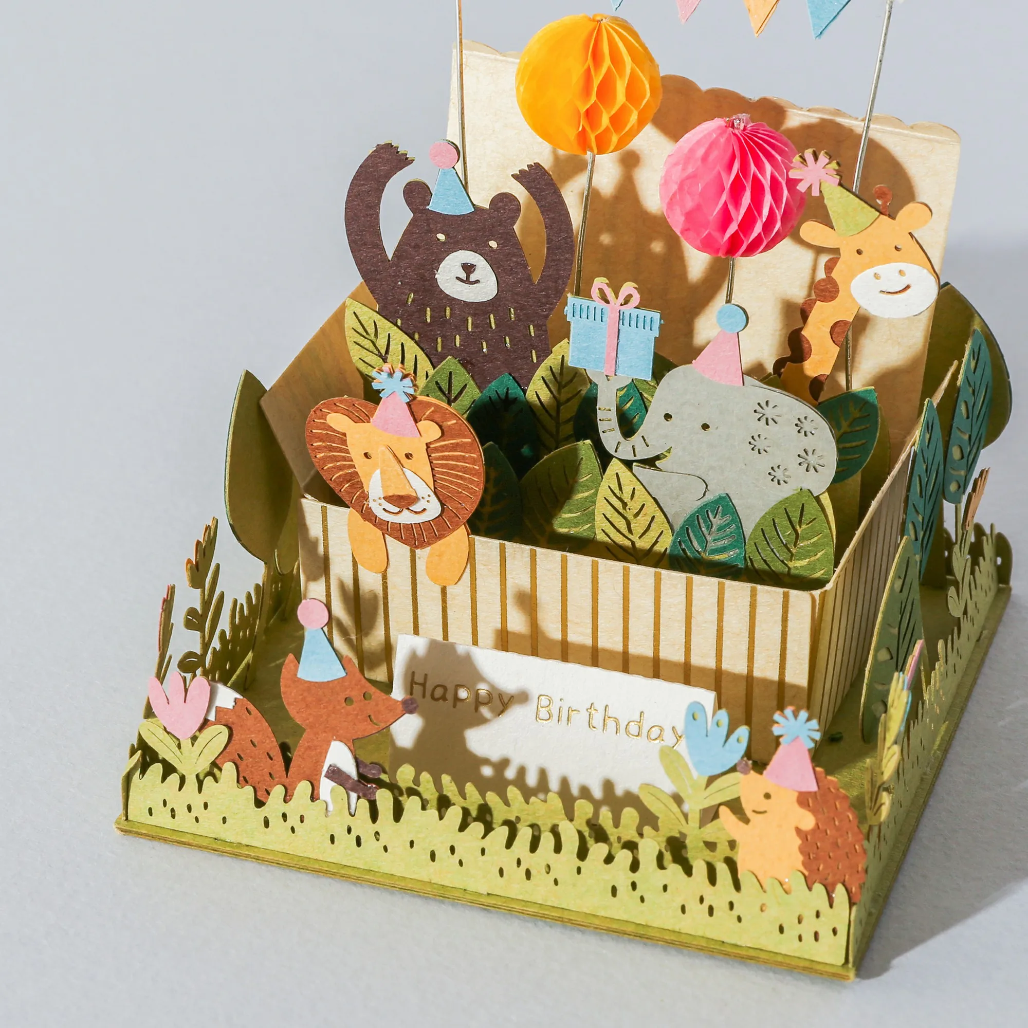 [4R] Handmade Animal Birthday Decoration Party DIY Miniature Paper Kit