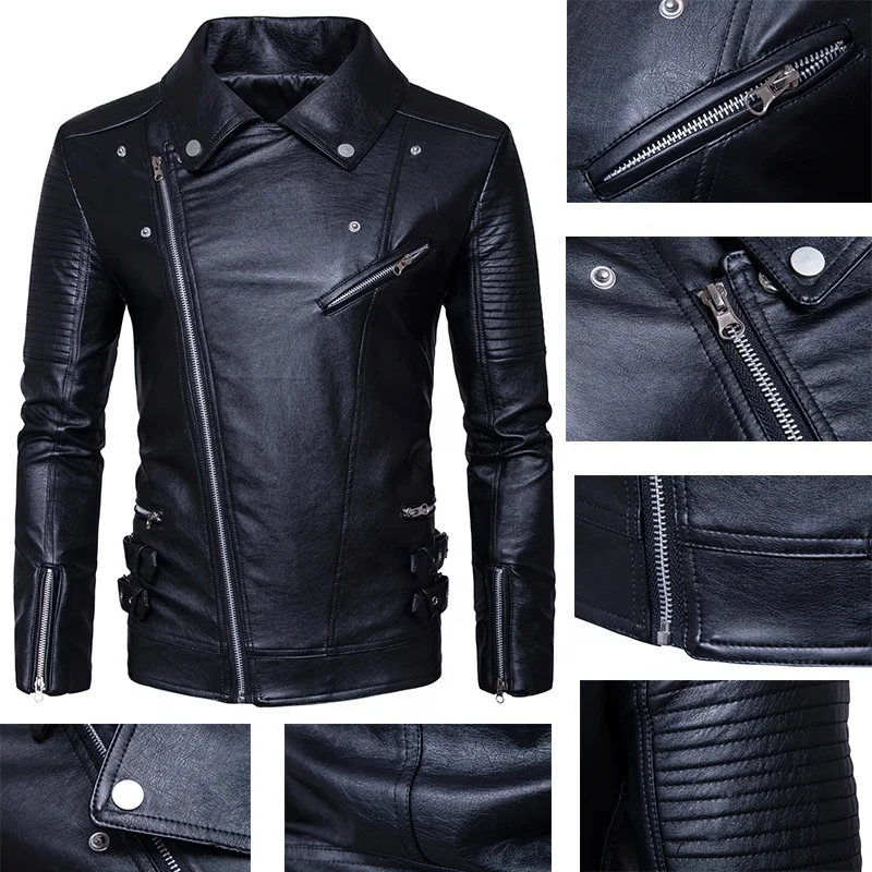 Classic Comfortable Embroidery Pattern Leather Jacket Custom for Women and Men Clothing Waterproof Material