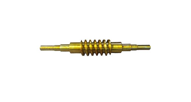 Steel Large Forging Transmission Long Worm Gear Shaft